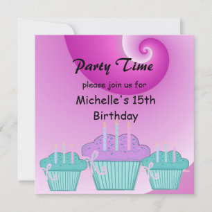 15th Birthday Party Invitation