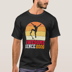 15Th Birthday Skateboard Lovers Skater 15 Years Ol T-Shirt