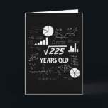 15th Birthday Square Root Math 15 Years Old Bday Card<br><div class="desc">Birthday Design For anyone who's horoscope say difficult & Stubborn But totally worth.Wear it with pride at work,  school gym perfect to pair with shorts,  leggings or jeans for a casual yet trendy Look</div>