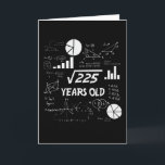 15th Birthday Square Root Math 15 Years Old Bday Card<br><div class="desc">Birthday Design For anyone who's horoscope say difficult & Stubborn But totally worth.Wear it with pride at work,  school gym perfect to pair with shorts,  leggings or jeans for a casual yet trendy Look</div>