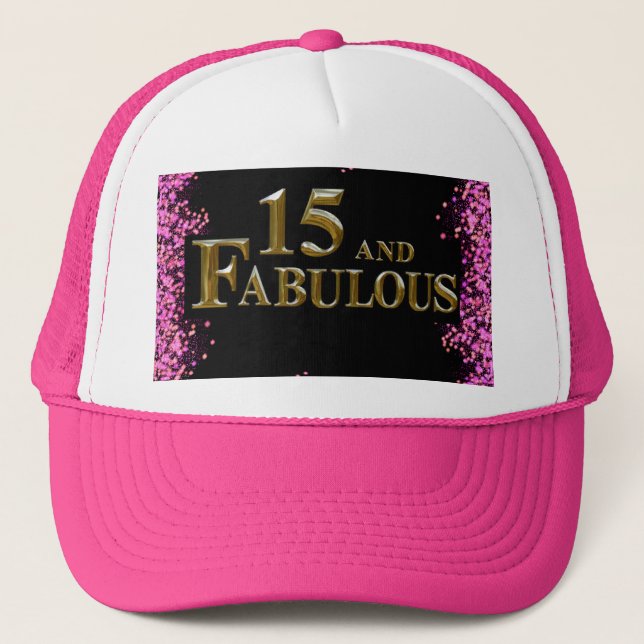 15th  Birthday  Trucker Hat (Front)