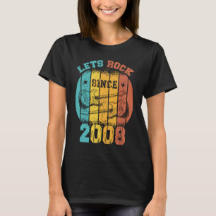 15th Birthday Vintage 2008 Retro 15 Years old Guit T-Shirt