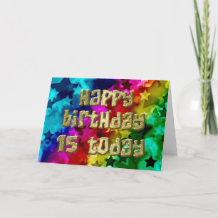 15th Bright stars birthday card