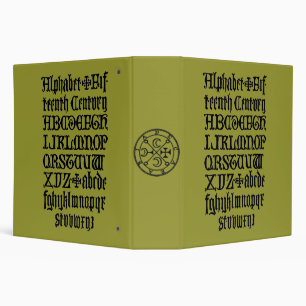 15th Century Alphabet Album Binder