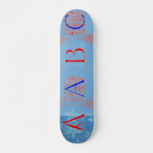 15th Century Alphabet Skateboard