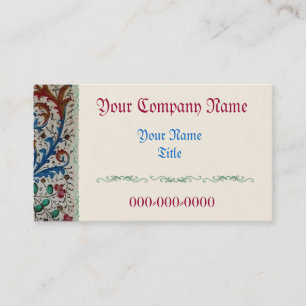 15th Century Business Card