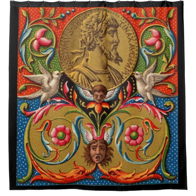 15th century print Caesar birds flowers etc (Front)