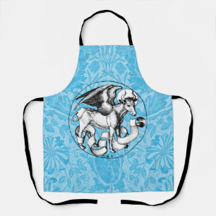 15th Century St Luke's Emblem Winged Bull Apron