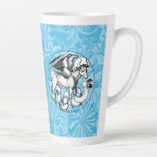 15th Century St Luke's Emblem Winged Bull Latte Mug
