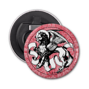15th Century St Mark's Emblem Winged Lion Bottle Opener