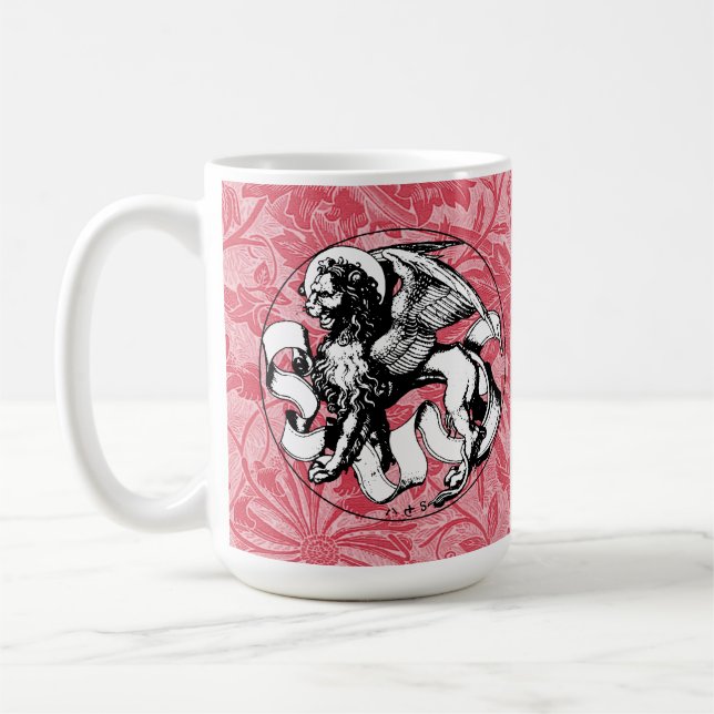 15th Century St Mark's Emblem Winged Lion Coffee Mug (Left)