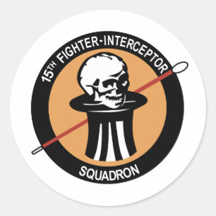 15th Fighter Interceptor Squadron Classic Round Sticker