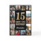 15th Happy Birthday Black and Gold Photo Collage