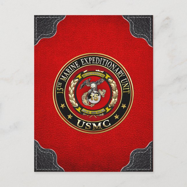 15th Marine Expeditionary Unit (15th MEU) [3D] Postcard (Front)