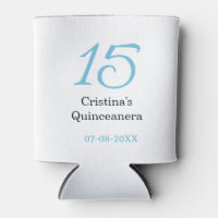 15th quinceanera birthday blue black bold letter n