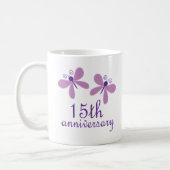 15th Wedding Anniversary Coffee Mug (Left)