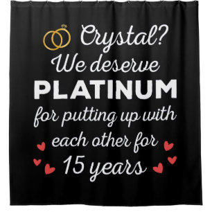 15th Wedding Anniversary I - Crystal Funny Couple