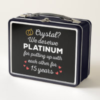 15th Wedding Anniversary I - Crystal Funny Couple