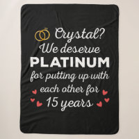 15th Wedding Anniversary I - Crystal Funny Couple
