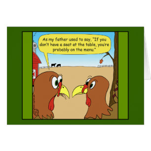 1606 Siège à la table Thanksgiving dessin animé