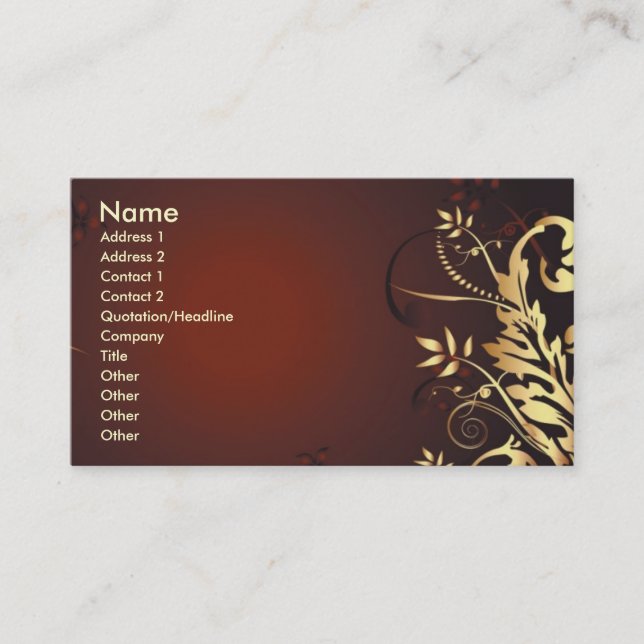 160 , Name, Address 1, Address 2, Contact 1, Co... Business Card (Front)