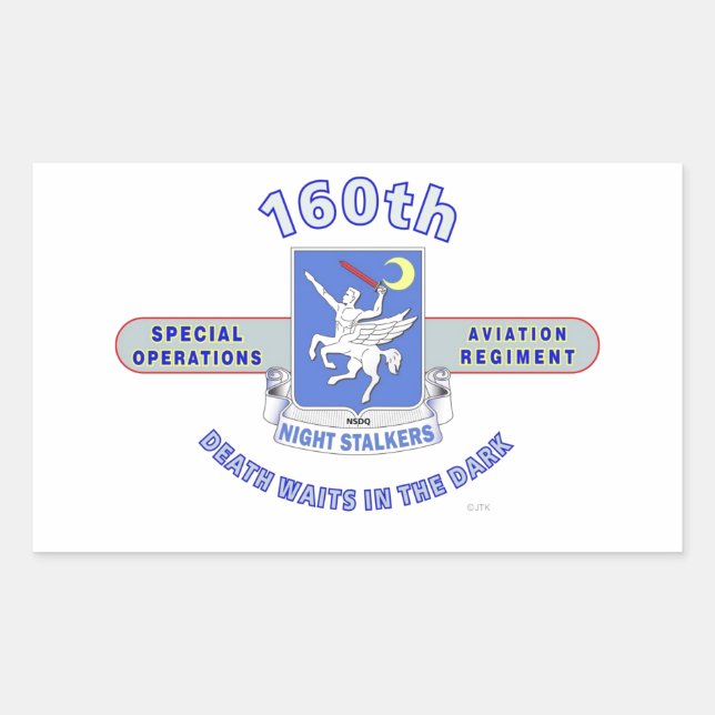 160TH SPECIAL OPERATION AVIATION REGIMENT SOAR STICKER (Front)