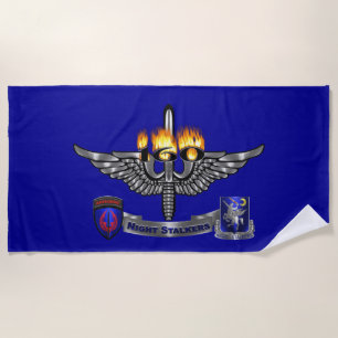 160th Special Operations Aviation NIGHT STALKERS Beach Towel