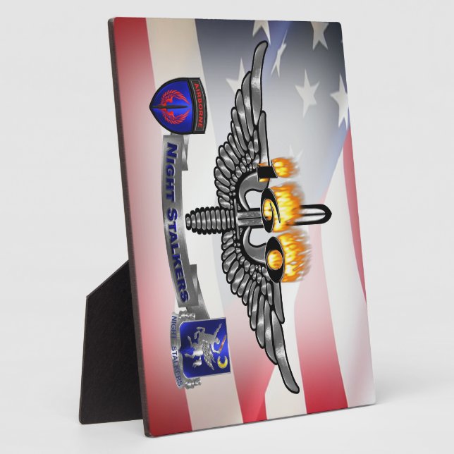 160th Special Operations Aviation NIGHT STALKERS   Plaque (Side)
