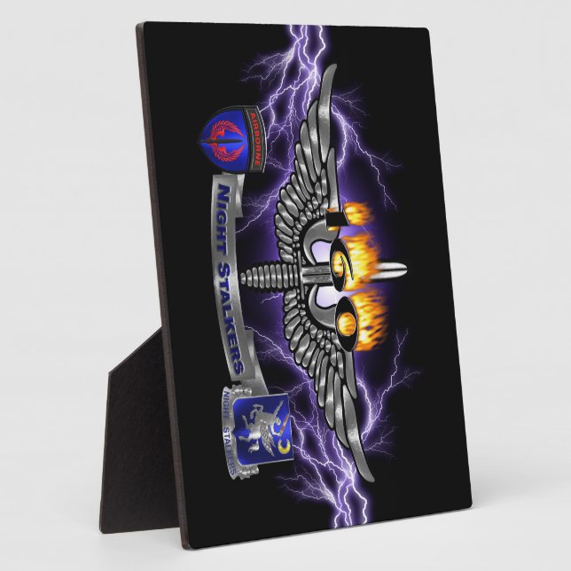 160th Special Operations Aviation NIGHT STALKERS Plaque (Side)