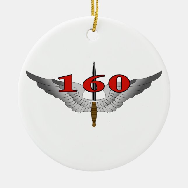 160th Special Operations Aviation Regiment (SOAR) Ceramic Ornament (Front)