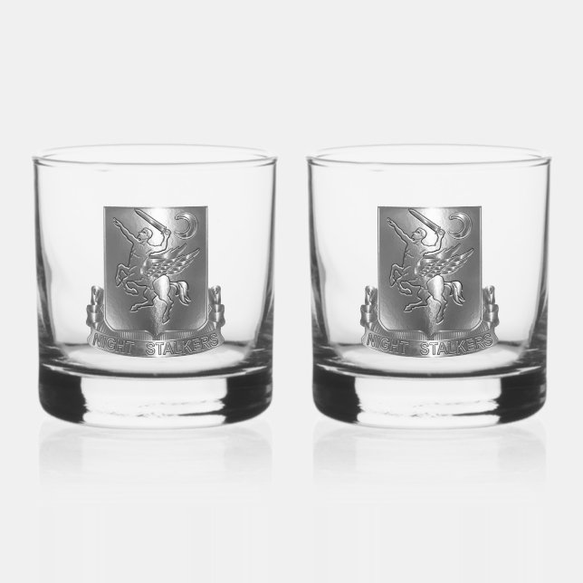 160th Special Operations Aviation Regiment SOAR Whiskey Glass (Front)