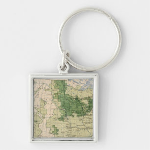 161 Barley/sq mile Keychain