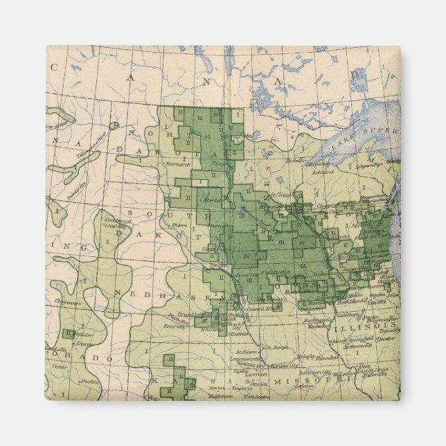161 Barley/sq mile Magnet (Front)