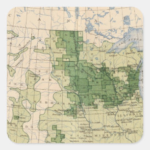 161 Barley/sq mile Square Sticker