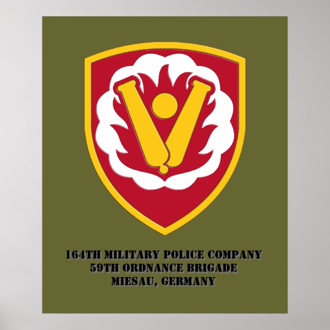 164e affiche de la compagnie de police militaire (Devant)