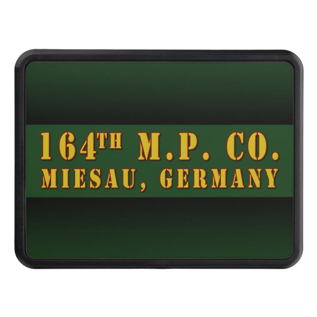 164th MP Co Trailer Hitch Cover (Front)