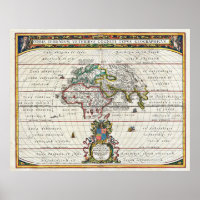 1650 Jansson Map of the Ancient World