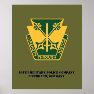 165e affiche de la compagnie de police militaire