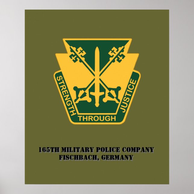 165e affiche de la compagnie de police militaire (Devant)