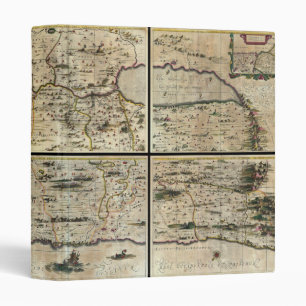 1662 Janson Hornius Holy Land Israel Palestine Map Binder