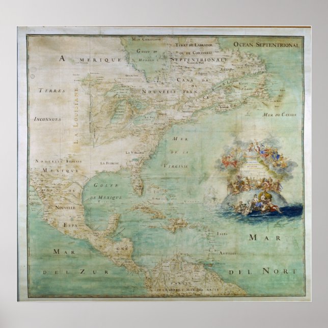 1681 View of North America Poster (Front)