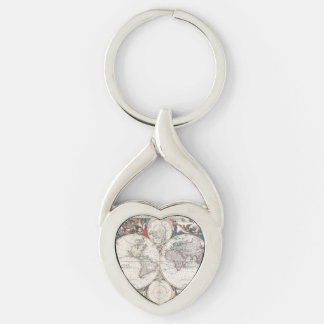 1685 Bormeester Map of the World Keychain