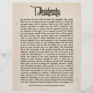 1692 Desiderata - Papier parchemin, 25 feuilles