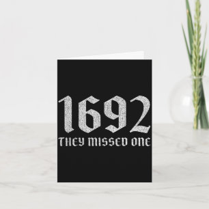 1692 missed one funny halloween witch dark humour card