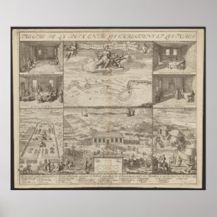 1699 Treaty of Karlowitz Plan, Map of the Europe Poster