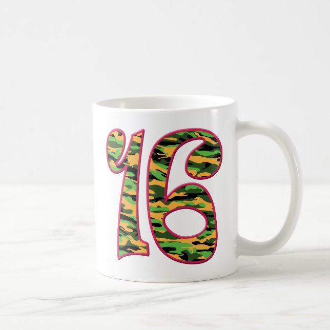 16 Age Camo Coffee Mug (Right)