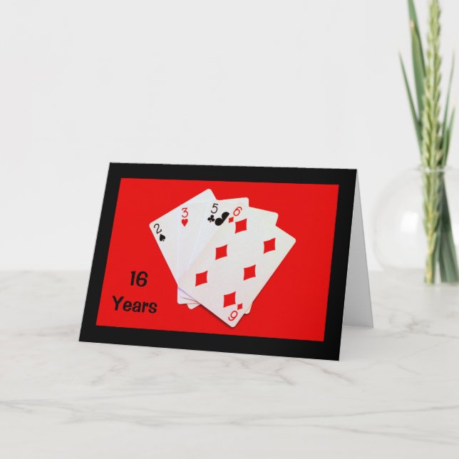 16 ans, c'est important ! Carte d'anniversaire (Devant)