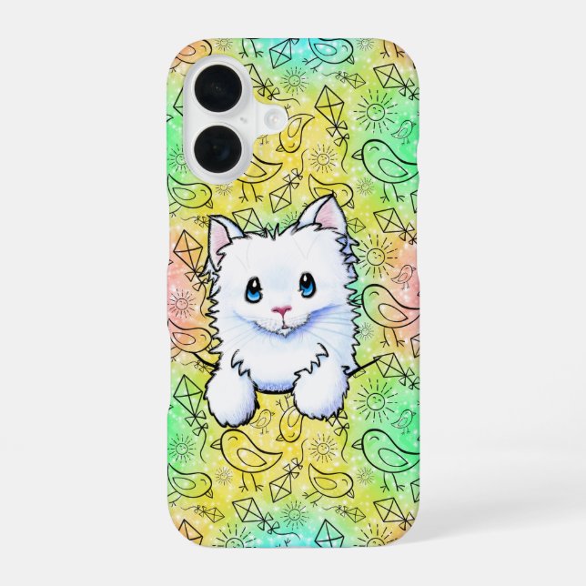16 Bird Lover Kitty coque iphone (Verso)