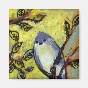 16 Birds, No 12 - Square Magnet