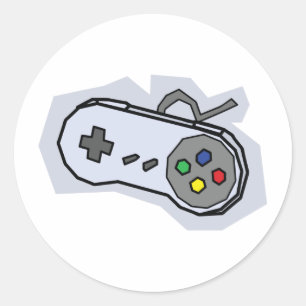 16 Bit Controller 2 Classic Round Sticker